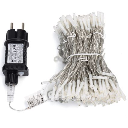 Aigostar - Ghirlandă LED pentru exterior, 234 LED, 8 funcții, 1,2 x 1,8 m, IP44, alb rece