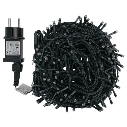 Aigostar - Ghirlandă LED de exterior pentru Crăciun 300xLED/8 funcții 30m IP44 alb rece