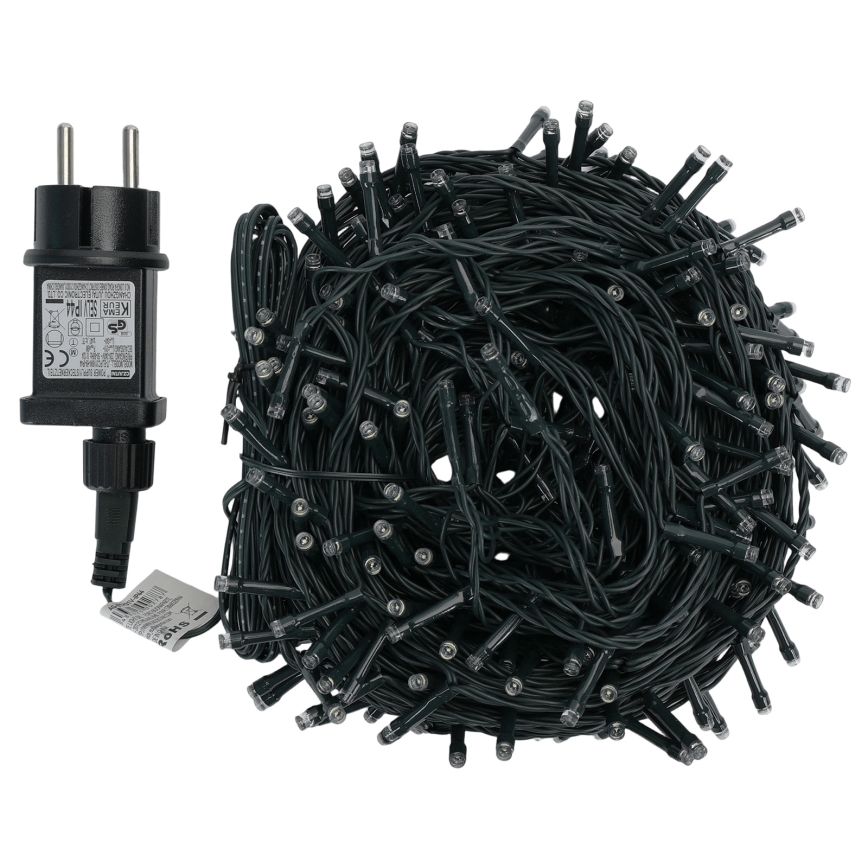 Aigostar - Ghirlandă LED de exterior pentru Crăciun 300xLED/8 funcții 30m IP44 alb rece