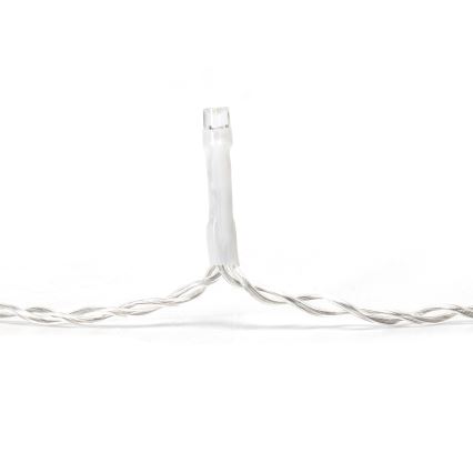 Aigostar - Instalație LED de exterior pentru Crăciun, 100 LED, 8 funcții, 5x0,4 m, IP44, alb rece