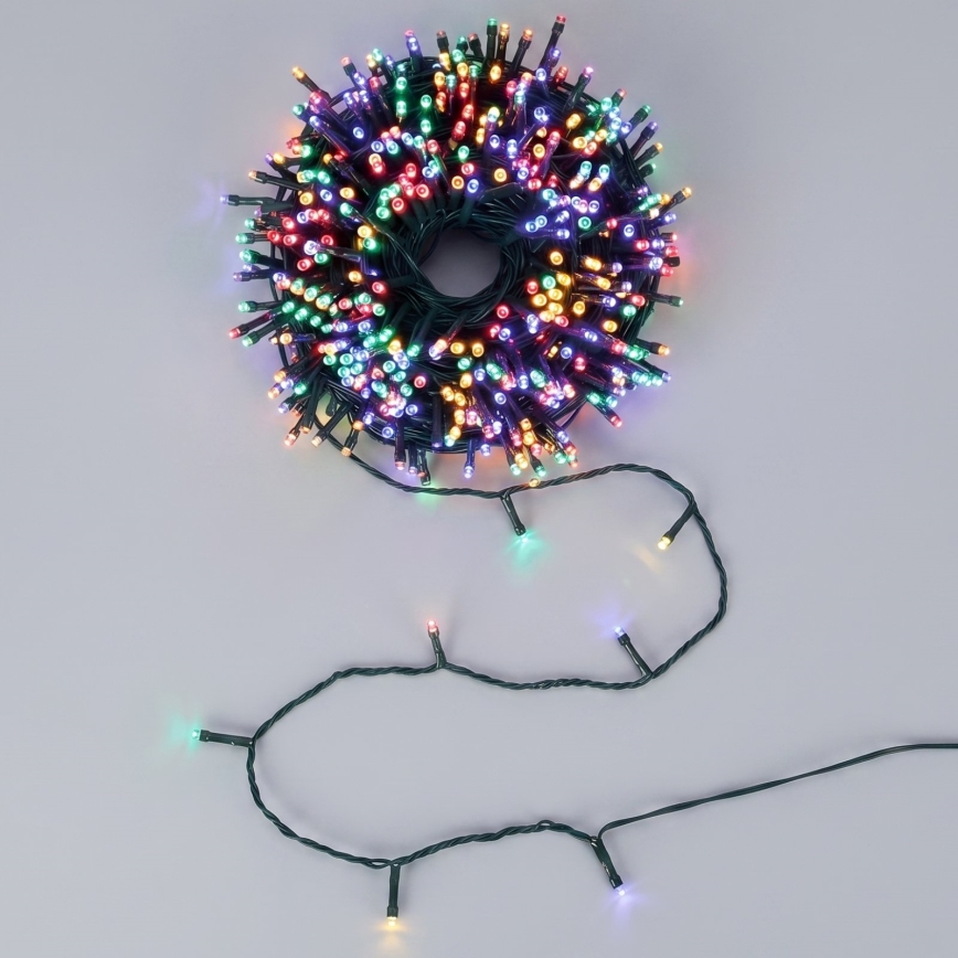 Aigostar - Instalație LED de exterior pentru Crăciun, 1000 LED-uri / 8 funcții, 103 m, IP44, multicoloră