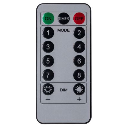 Aigostar - Ghirlandă LED de Crăciun pentru exterior, 120 LED, 8 funcții, 3 x 0,6 m, IP44, alb cald + telecomandă