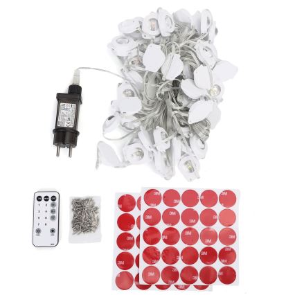 Aigostar - Instalație luminoasă LED dimmabilă de exterior pentru Crăciun 50xLED/8 funcții 20m IP44 multicolor + telecomandă