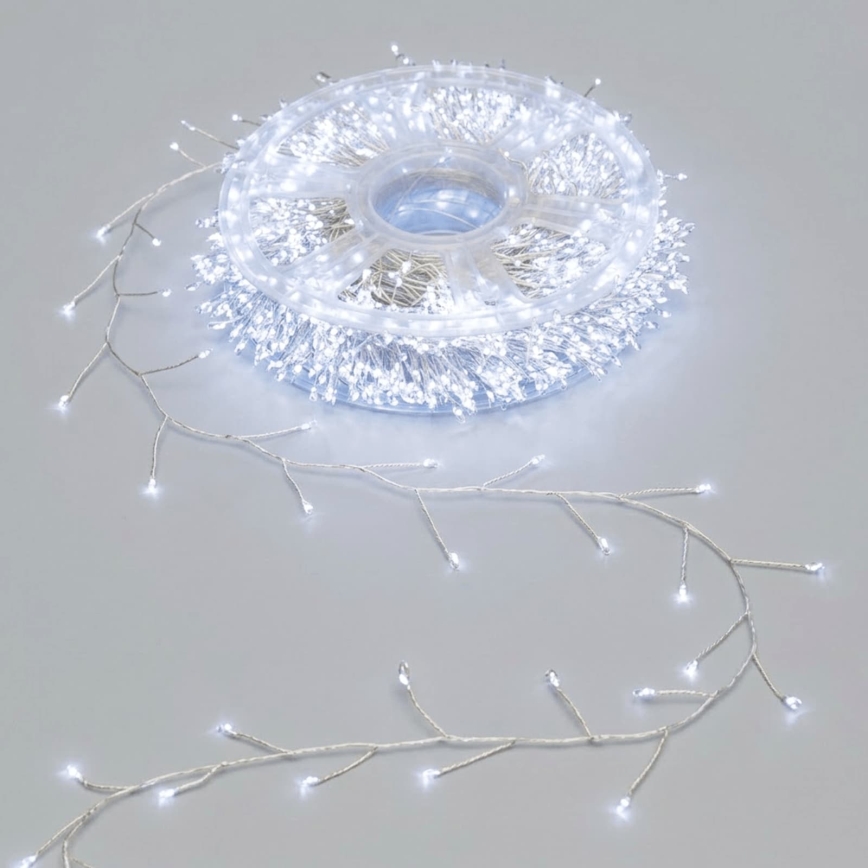 Aigostar - Instalație luminoasă de Crăciun LED pentru exterior 2000xLED/8 funcții 53 m IP44 alb rece