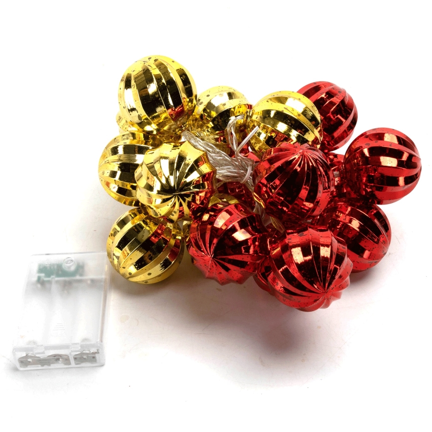 Aigostar - Ghirlandă LED 20xLED/3xAA 2 m alb cald