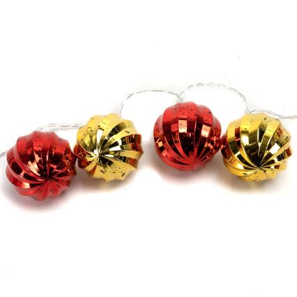 Aigostar - Ghirlandă LED de Crăciun, 20 LED, 2 m, funcționare cu 3 baterii AA, alb cald