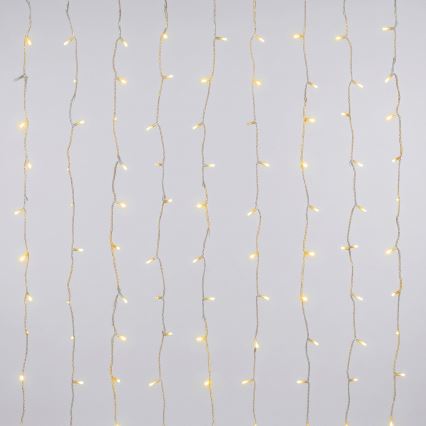 Aigostar - Ghirlandă de Crăciun LED pentru exterior 192xLED/8 funcții 3xAA 4,5x1,2m IP44 alb cald