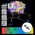 Aigostar - Instalație luminoasă LED de exterior pentru Crăciun, 1000 LED, 8 funcții, 53 m, IP44, multicoloră