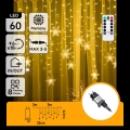 Aigostar - Instalație luminoasă LED de exterior pentru Crăciun 120xLED/8 funcții 3x0,7m IP44 alb cald + telecomandă