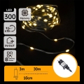 Aigostar - Instalație luminoasă LED de exterior pentru Crăciun, 300 LED / 8 funcții, 33 m, IP44, alb cald