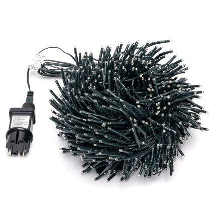 Aigostar - Instalație luminoasă LED de exterior pentru Crăciun, 600 LED, 8 funcții, 18 m, IP44, alb cald