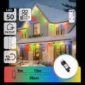 Aigostar - Instalație luminoasă LED dimmabilă de exterior pentru Crăciun 50xLED/8 funcții 20m IP44 multicolor + telecomandă