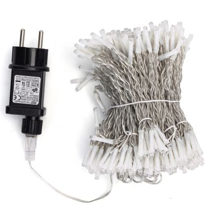 Aigostar - Ghirlandă luminoasă LED de exterior pentru Crăciun 288xLED/8 funcții 1,5x1,8m IP44 alb rece