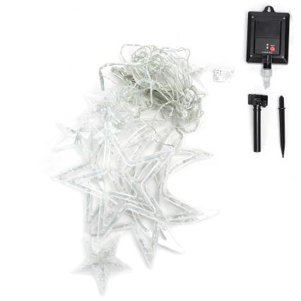 Aigostar - Ghirlandă solară cu LED, 120 LED, 8 funcții, 3 x 0,6 m, 500 mAh, IP65, multicoloră