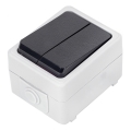 Aigostar - Întrerupător casnic în serie 250V/10A IP54
