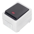 Aigostar - Întrerupător cu 1 buton IP54