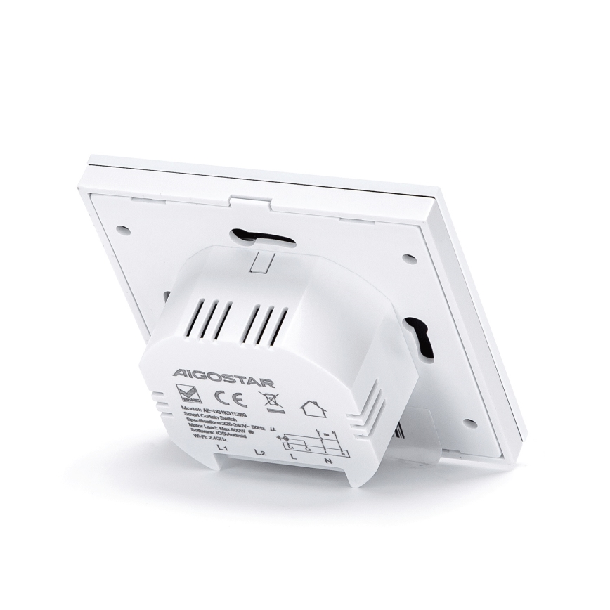 Aigostar - Întrerupător inteligent pentru controlul jaluzelelor 230V, Wi-Fi Tuya