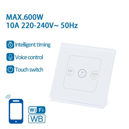 Aigostar - Întrerupător inteligent pentru controlul jaluzelelor 230V, Wi-Fi Tuya
