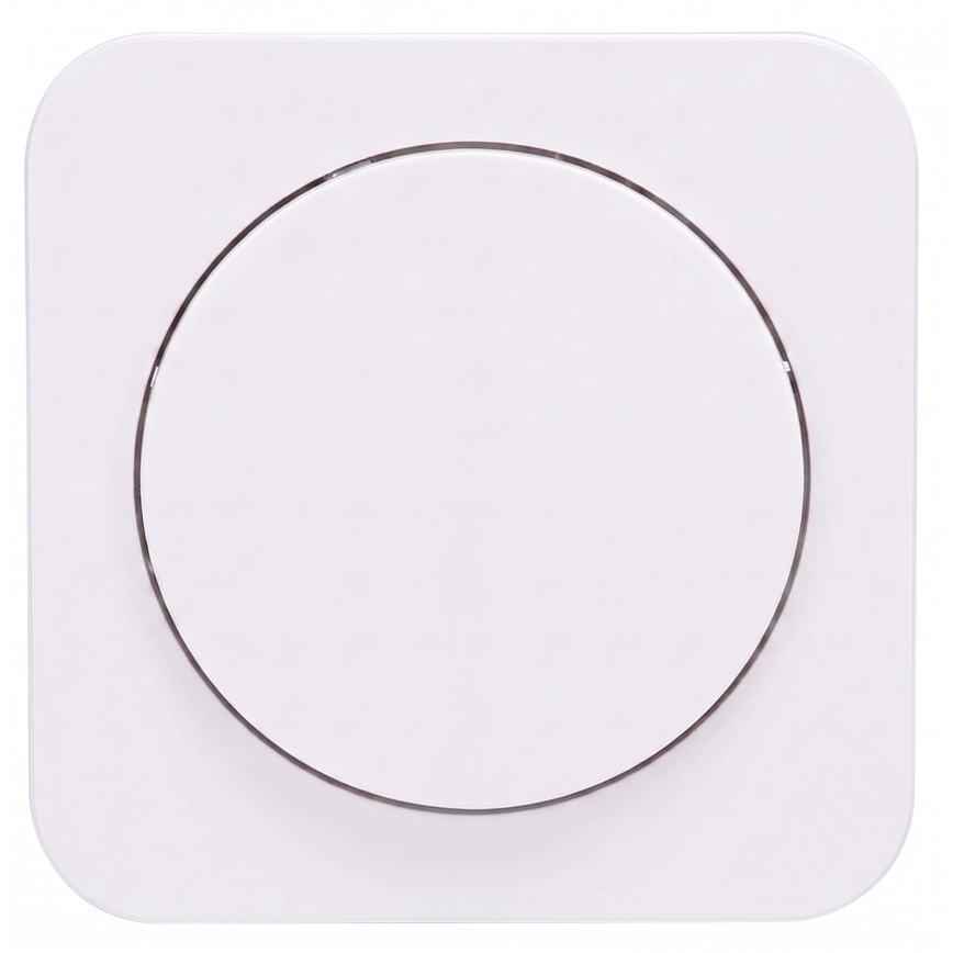 Aigostar - Întrerupător simplu cu ramă nr. 1, alb