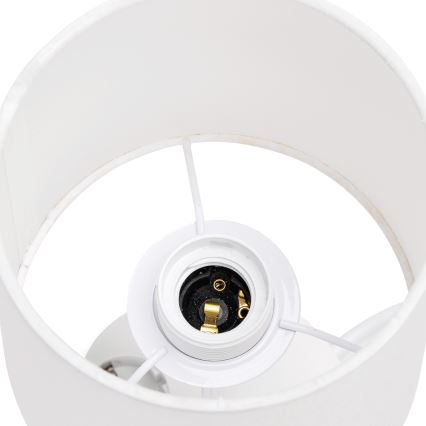 Aigostar - Lampă de birou cu prize 1xE27/60W/230V albă
