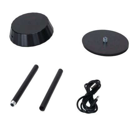 Aigostar - Lampă de birou LED reglabilă AMBIENT LED/2,4W/5V 3000-6500K negru 2000 mAh