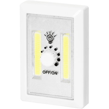 Aigostar - Lampă de noapte portabilă cu LED, 3xAAA, 6500K