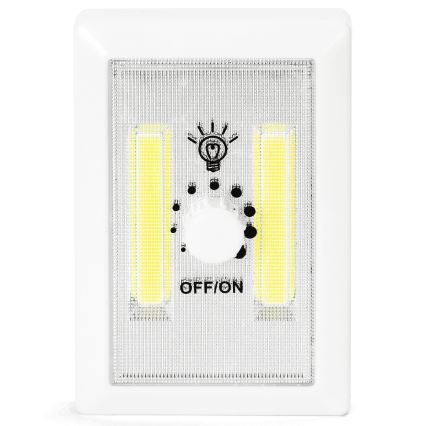 Aigostar - Lampă de noapte portabilă cu LED, 3xAAA, 6500K