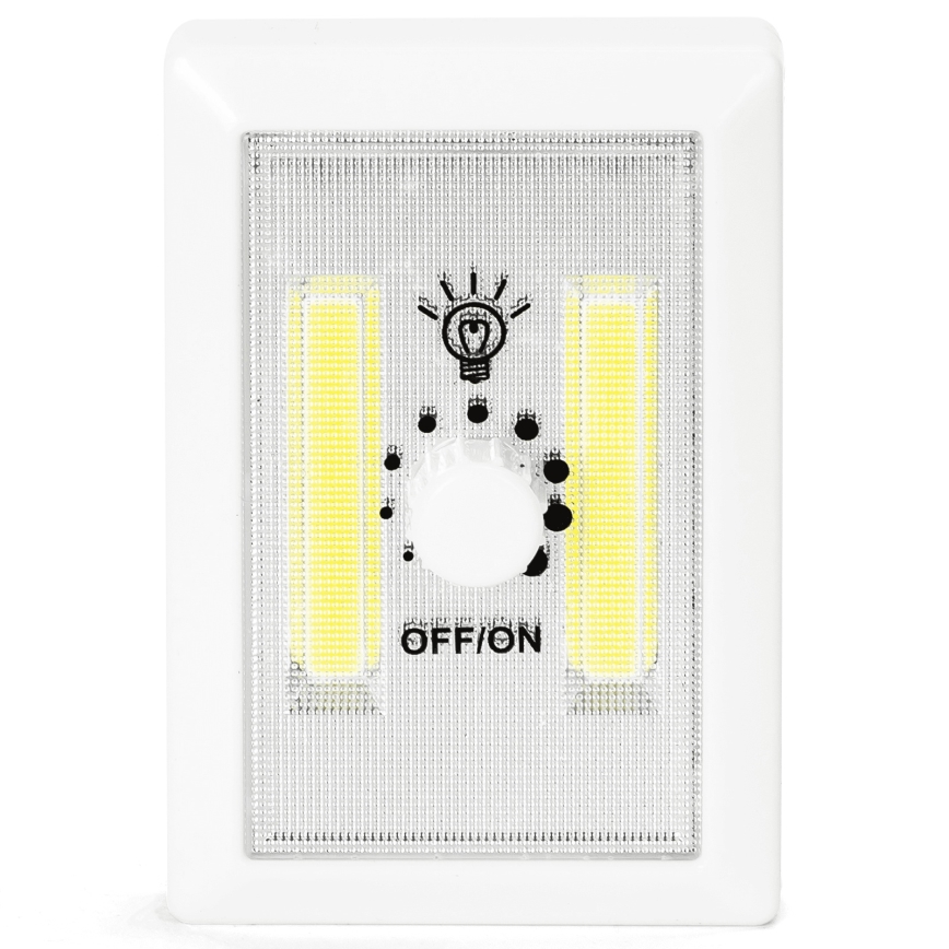 Aigostar - Lampă de noapte portabilă cu LED, 3xAAA, 6500K
