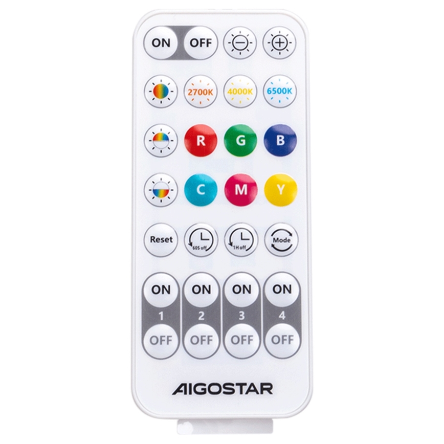 Aigostar - Lampă de podea LED RGBW dimabilă MESH LED/8W/230V + telecomandă