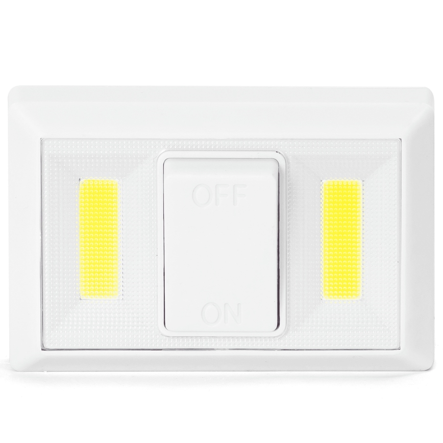 Aigostar - Lampă de veghe portabilă LED, 4xAAA, 6500K