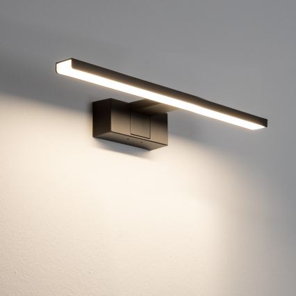 Aigostar - Lampă LED pentru oglindă de baie, 8W, 230V, 4000K, 40 cm, IP44, neagră