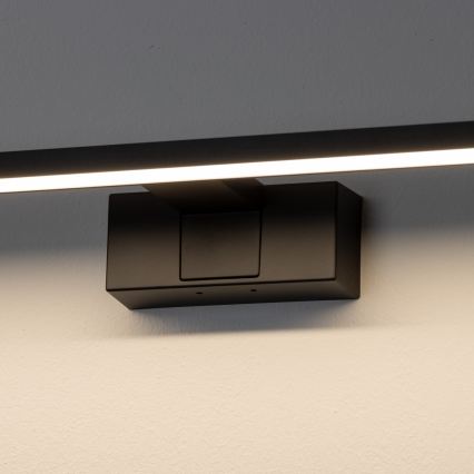 Aigostar - Lampă LED pentru oglindă de baie, 8W, 230V, 4000K, 40 cm, IP44, neagră
