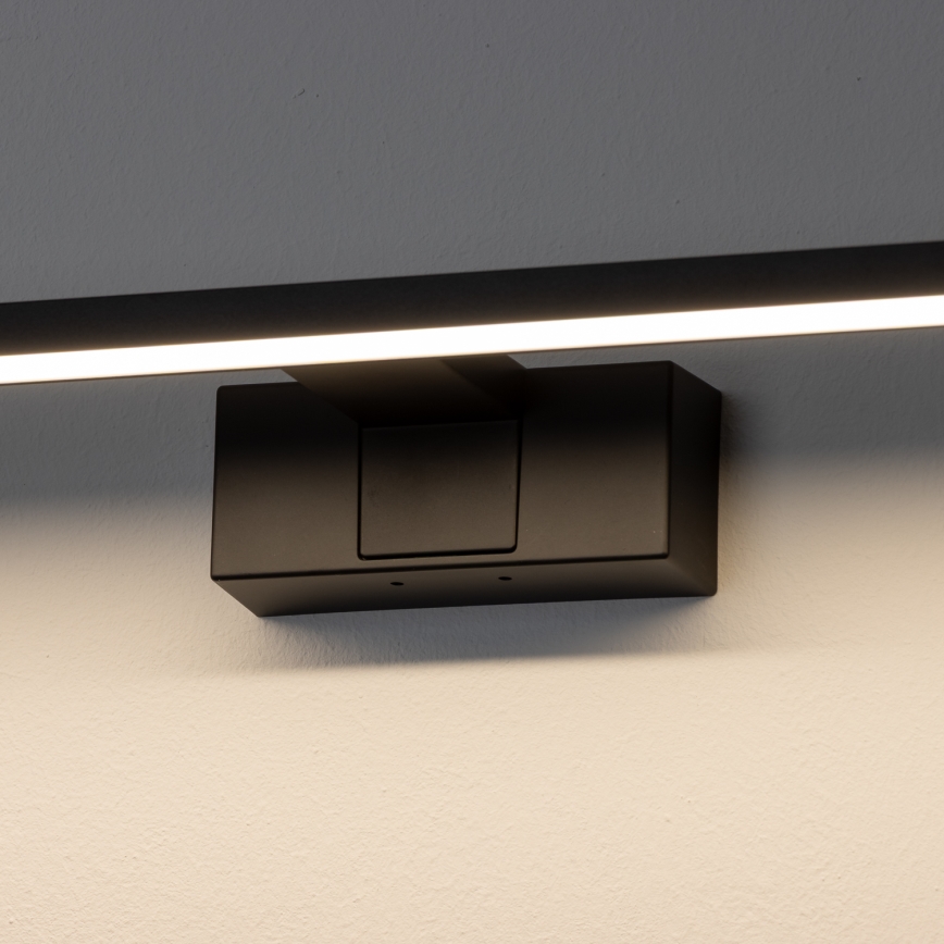 Aigostar - Lampă LED pentru oglindă de baie, 8W, 230V, 4000K, 40 cm, IP44, neagră