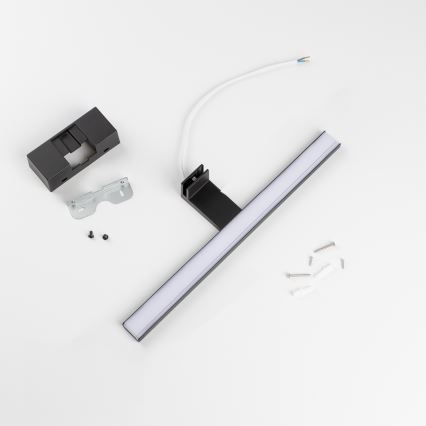 Aigostar - Lampă LED pentru oglindă de baie, 8W, 230V, 4000K, 40 cm, IP44, neagră