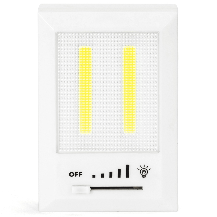 Aigostar - Lampă LED portabilă de veghe, 4x AAA, 6500 K