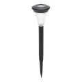 Aigostar - Lampă solară cu LED, 2 V, 6500 K, IP44, 40 mAh, negru