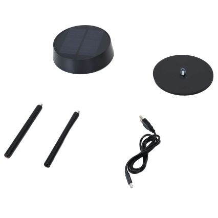 Aigostar - Lampă solară LED, 2,4 W, 5 V, IP44, 1800 mAh