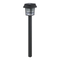 Aigostar - Lampă solară LED, 2 V, 6500 K, IP44, 40 mAh, neagră