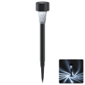 Aigostar - Lampă solară LED/2V IP44 40 mAh neagră