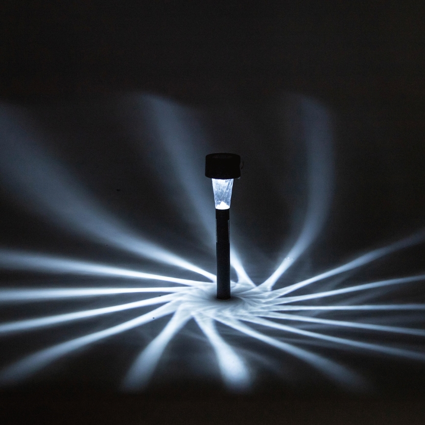 Aigostar - Lampă solară LED/2V IP44 40 mAh neagră