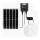 Aigostar - Lampă solară LED 2xLED/70W/12V 12000 mAh 6500K IP65 Ø 20,5 cm + telecomandă