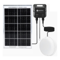 Aigostar - Lampă solară LED/70W/12V 6000 mAh 6500K IP65 Ø 20,5 cm cu telecomandă