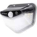 Aigostar - Lampă solară LED cu senzor, 3,7 V, 6500 K, 500 mAh, IP65, neagră
