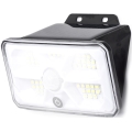 Aigostar - Lampă solară LED cu senzor, 3,7 V, 6500 K, 500 mAh, IP65, neagră