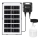 Aigostar - Lampă suspendată solară LED cu senzor, 35W/12V, 3000 mAh, 6500K, IP65, Ø 10 cm + telecomandă