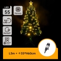 Aigostar - LED Brad de Crăciun pentru exterior LED/3,6W/230V 60 cm IP44 alb cald