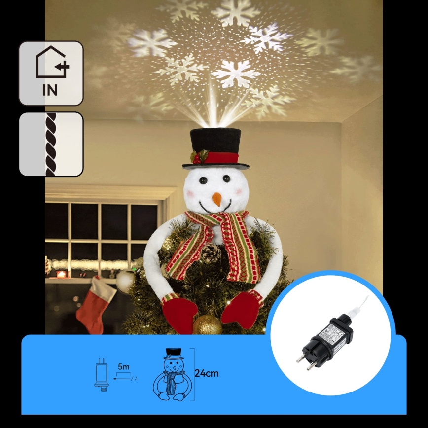 Aigostar - LED Decorațiune de Crăciun LED/5W/230V alb rece om de zăpadă