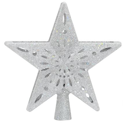 Aigostar - Proiector LED de Crăciun pentru fulgi de zăpadă LED/5W/230V alb rece, stea argintie