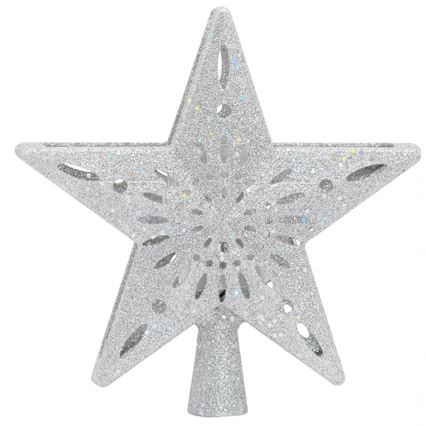 Aigostar - Proiector LED de Crăciun pentru fulgi de zăpadă LED/5W/230V alb rece, stea argintie