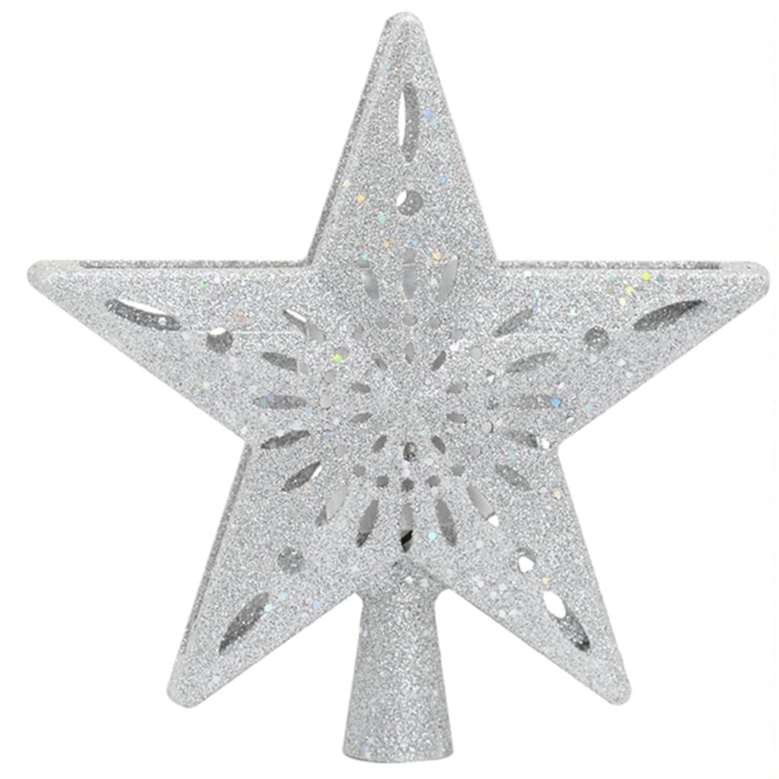 Aigostar - Proiector LED de Crăciun pentru fulgi de zăpadă LED/5W/230V alb rece, stea argintie